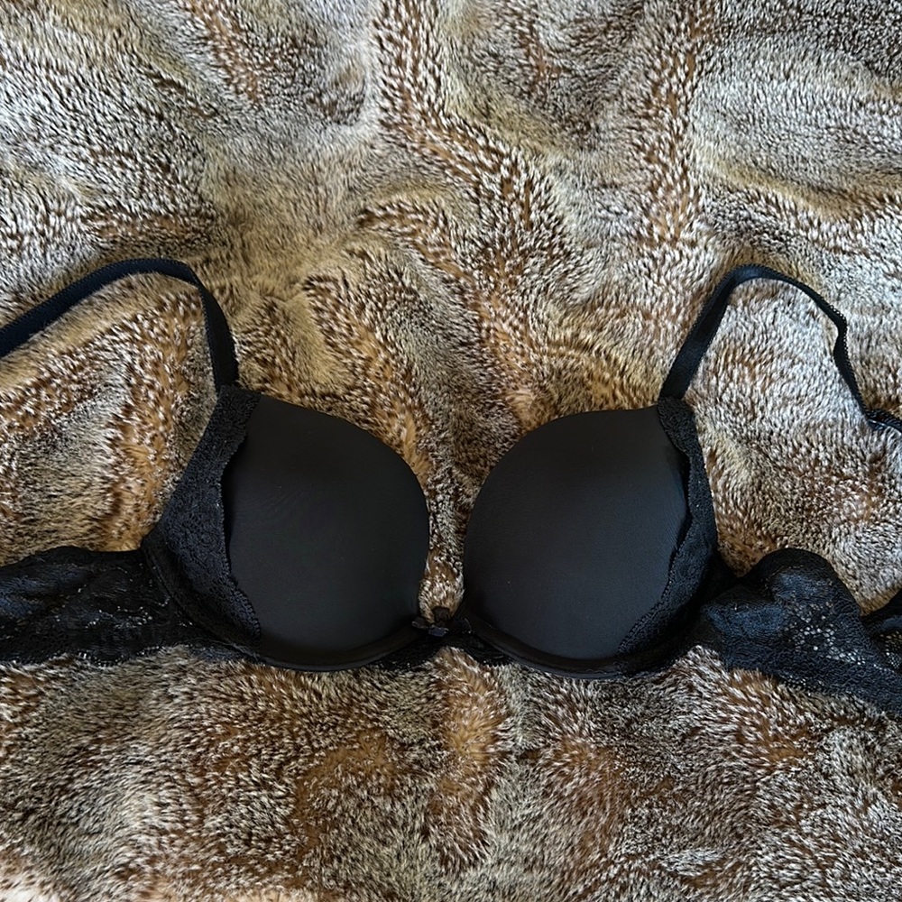 Victoria's Secret Black push up lace Bra